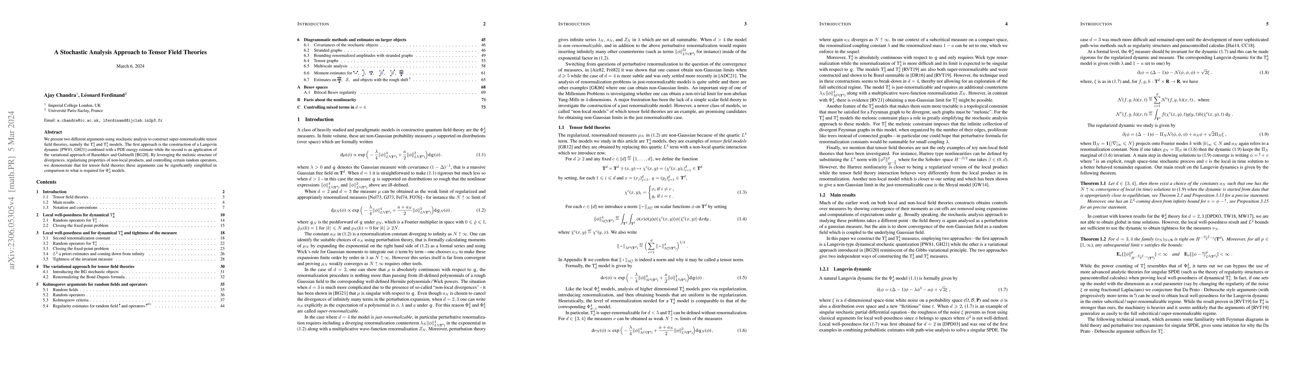 Thumbnail for A Stochastic Analysis Approach to Tensor Field Theories