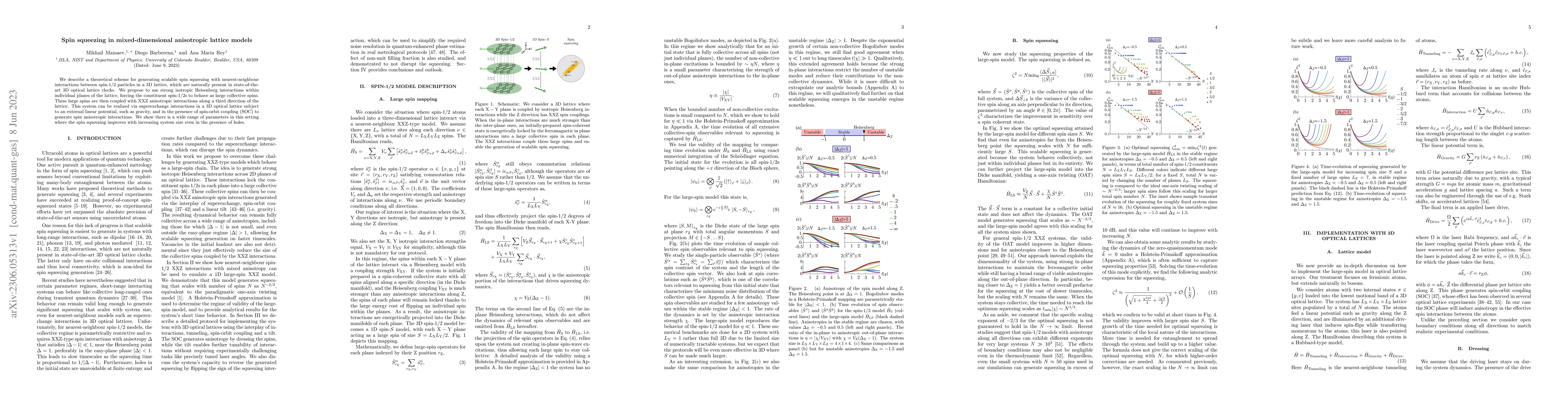 Thumbnail for Spin squeezing in mixed-dimensional anisotropic lattice models