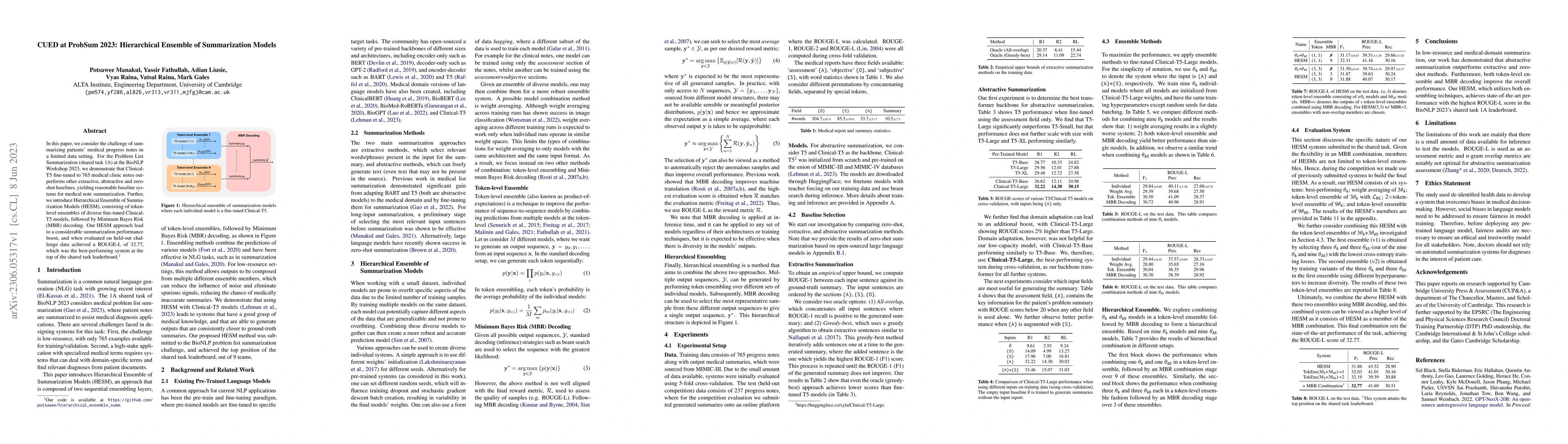 Thumbnail for CUED at ProbSum 2023: Hierarchical Ensemble of Summarization Models