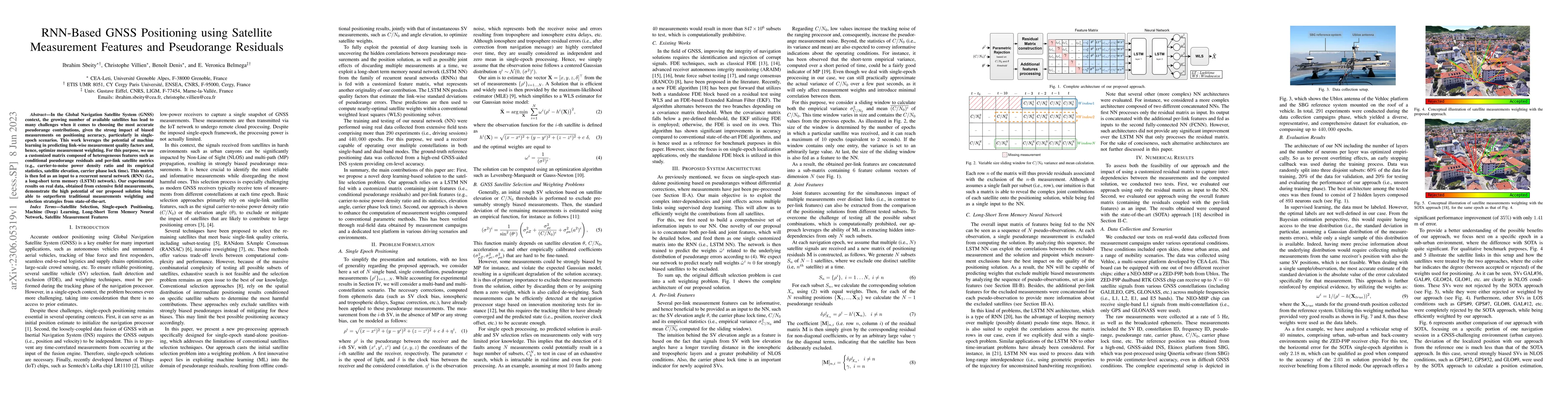 Thumbnail for RNN-Based GNSS Positioning using Satellite Measurement Features and
  Pseudorange Residuals