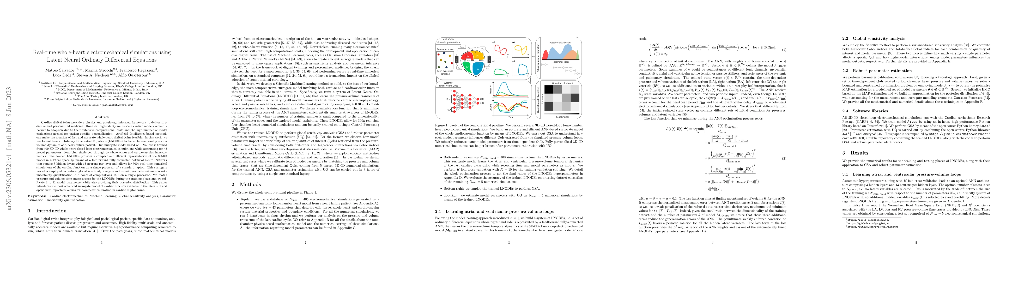 Thumbnail for Real-time whole-heart electromechanical simulations using Latent Neural
  Ordinary Differential Equations