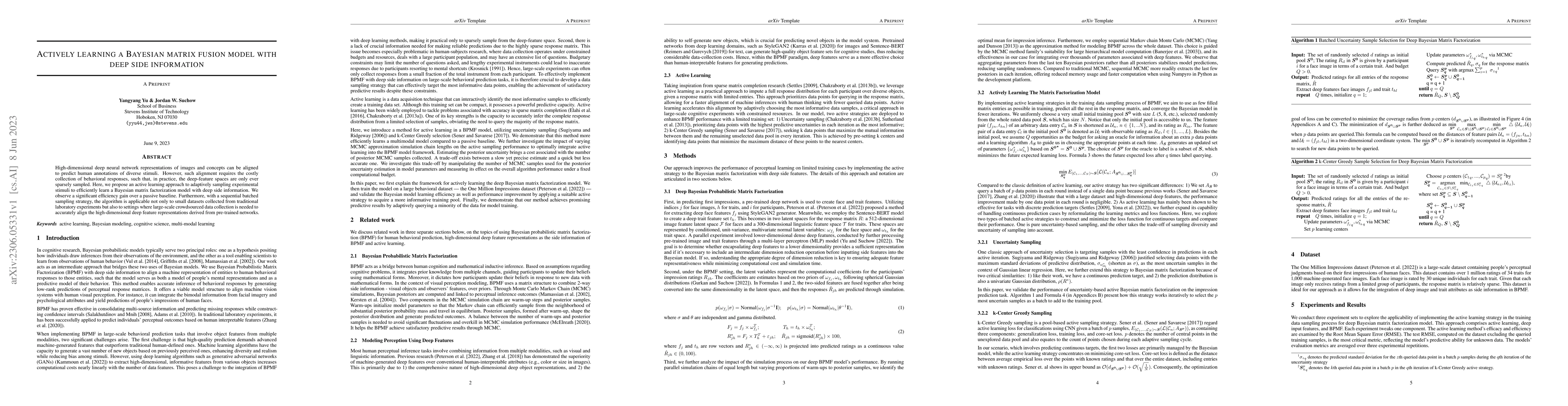 Thumbnail for Actively learning a Bayesian matrix fusion model with deep side
  information