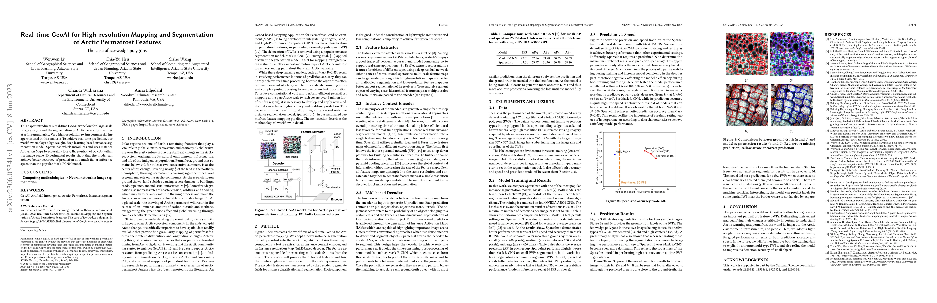 Thumbnail for Real-time GeoAI for High-resolution Mapping and Segmentation of Arctic
  Permafrost Features