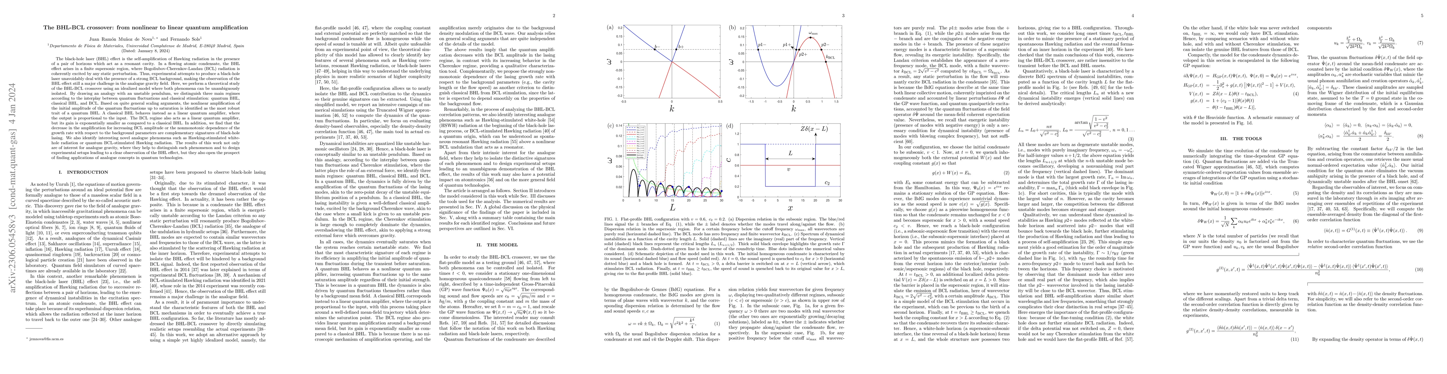 Thumbnail for The BHL-BCL crossover: from nonlinear to linear quantum amplification