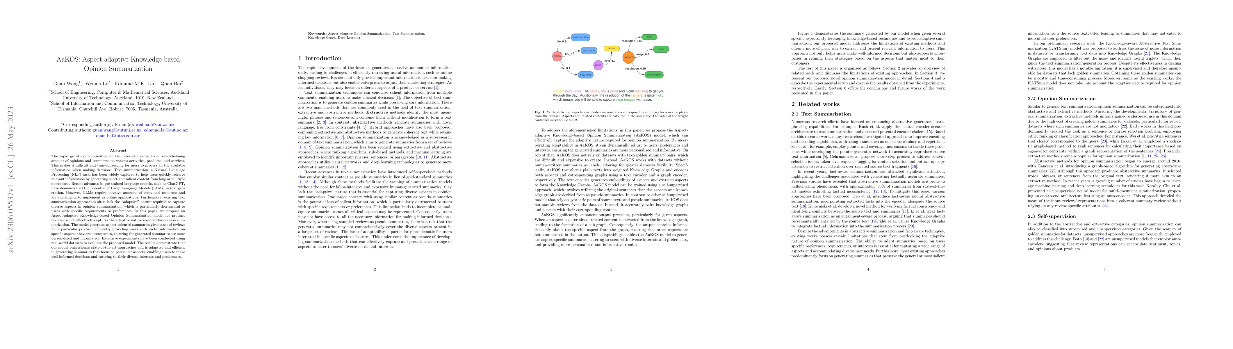 Thumbnail for AaKOS: Aspect-adaptive Knowledge-based Opinion Summarization