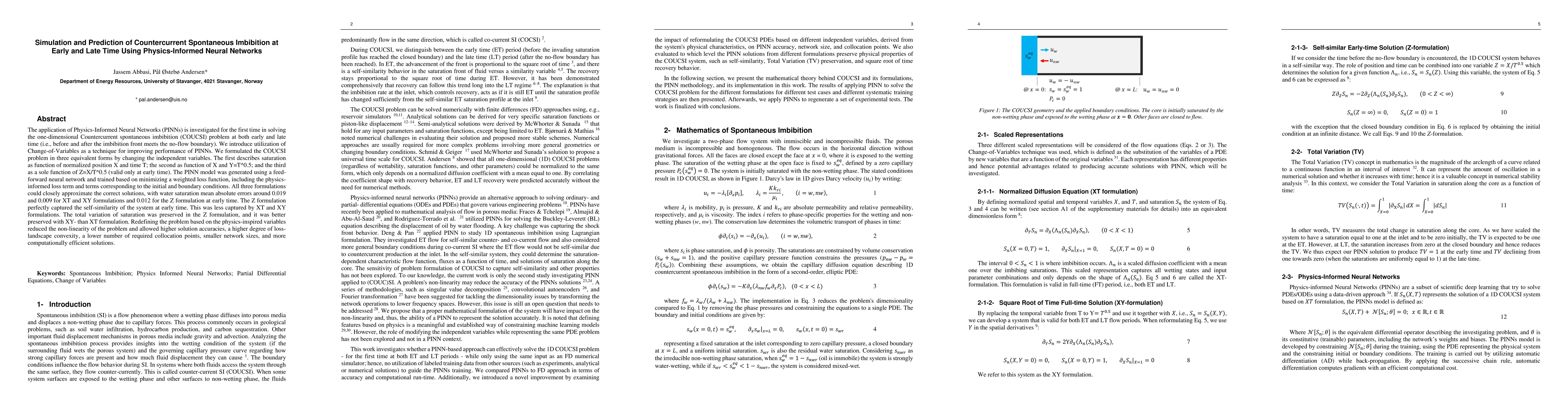 Thumbnail for Simulation and Prediction of Countercurrent Spontaneous Imbibition at
  Early and Late Times Using Physics-Informed Neural Networks