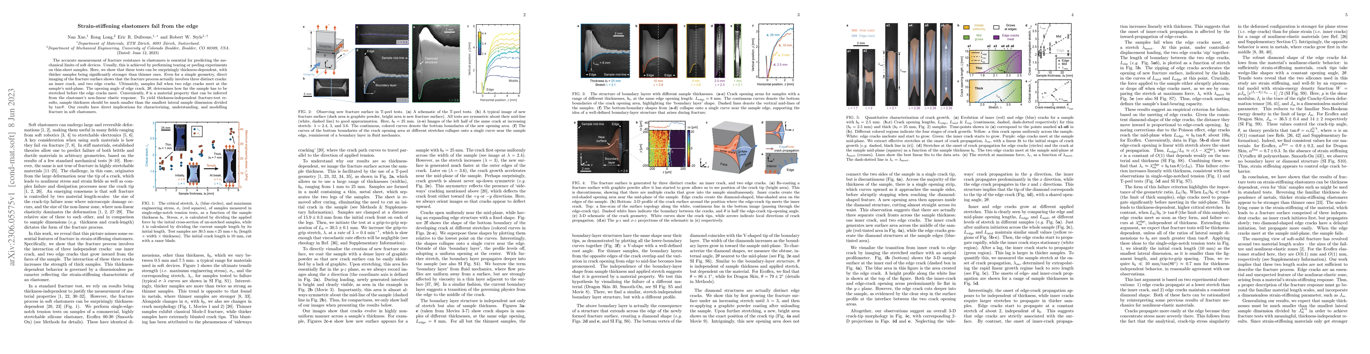 Thumbnail for Strain-stiffening elastomers fail from the edge