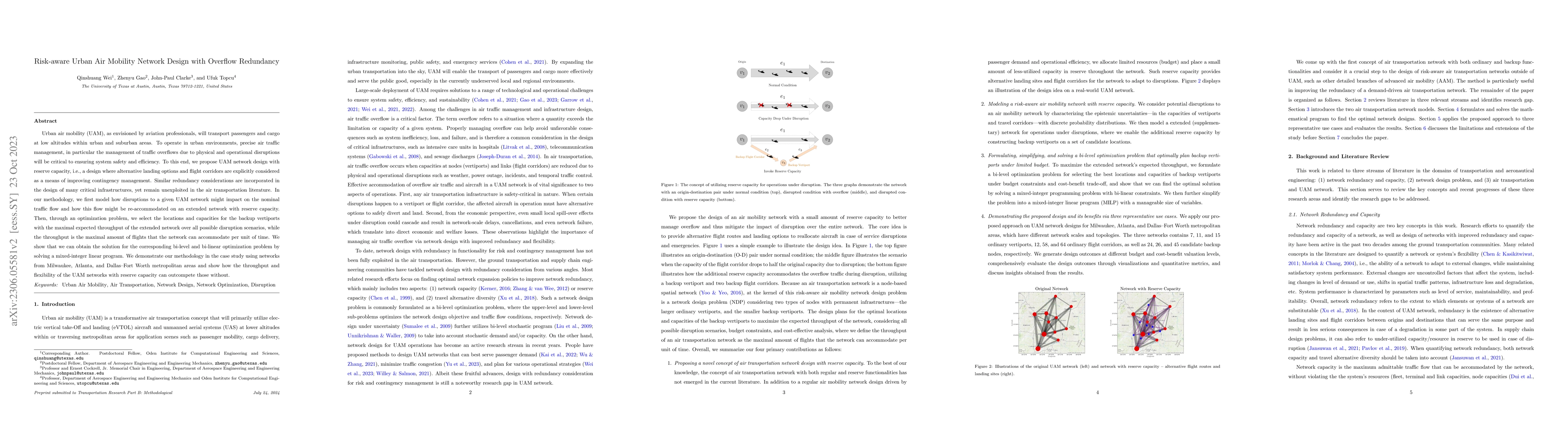 Thumbnail for Risk-aware Urban Air Mobility Network Design with Overflow Redundancy