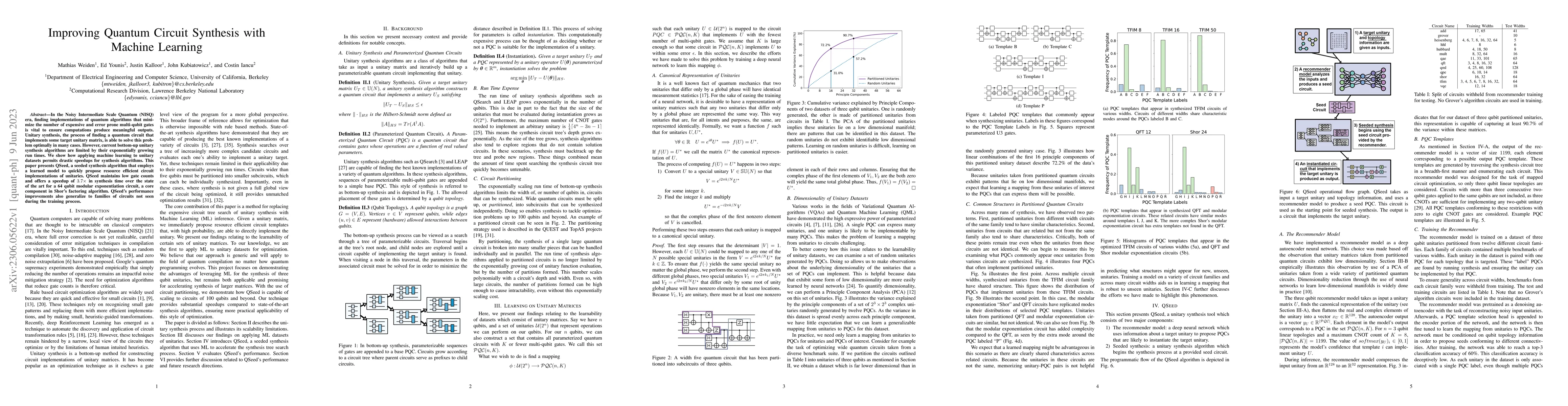 Thumbnail for Improving Quantum Circuit Synthesis with Machine Learning