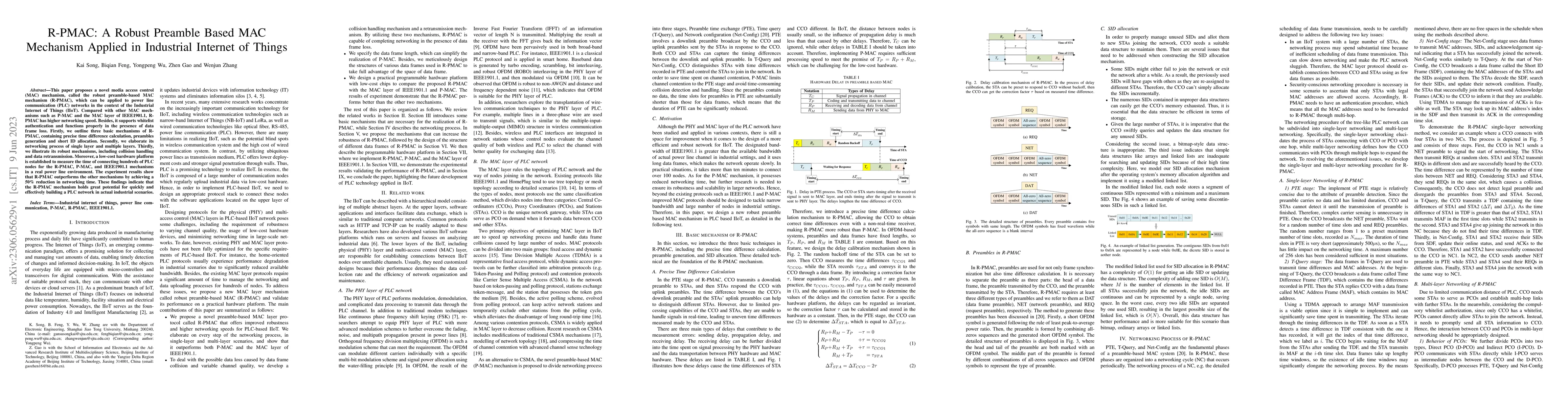 Thumbnail for R-PMAC: A Robust Preamble Based MAC Mechanism Applied in Industrial
  Internet of Things