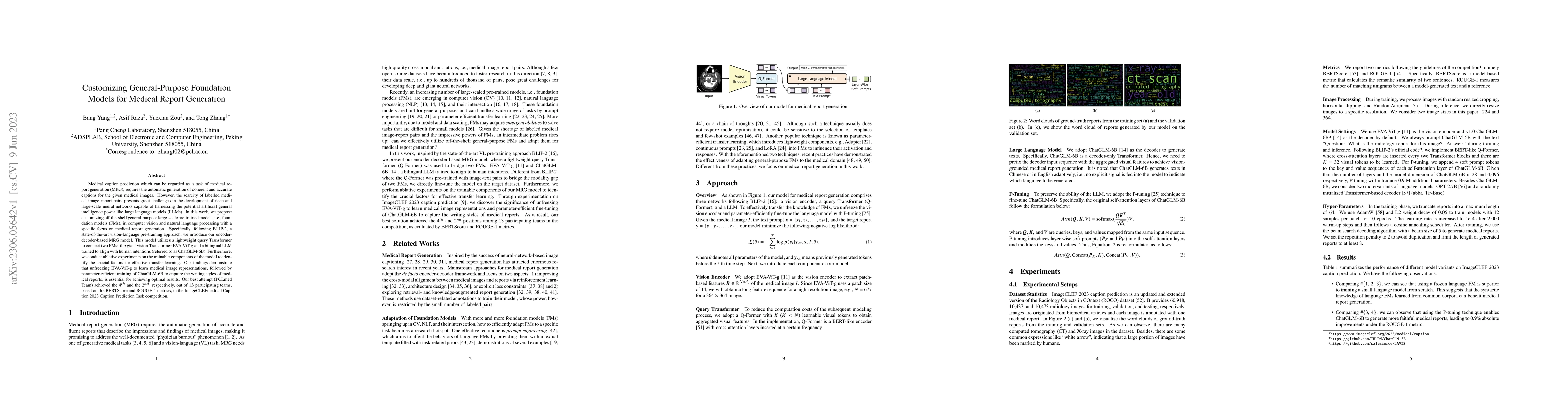 Thumbnail for Customizing General-Purpose Foundation Models for Medical Report
  Generation