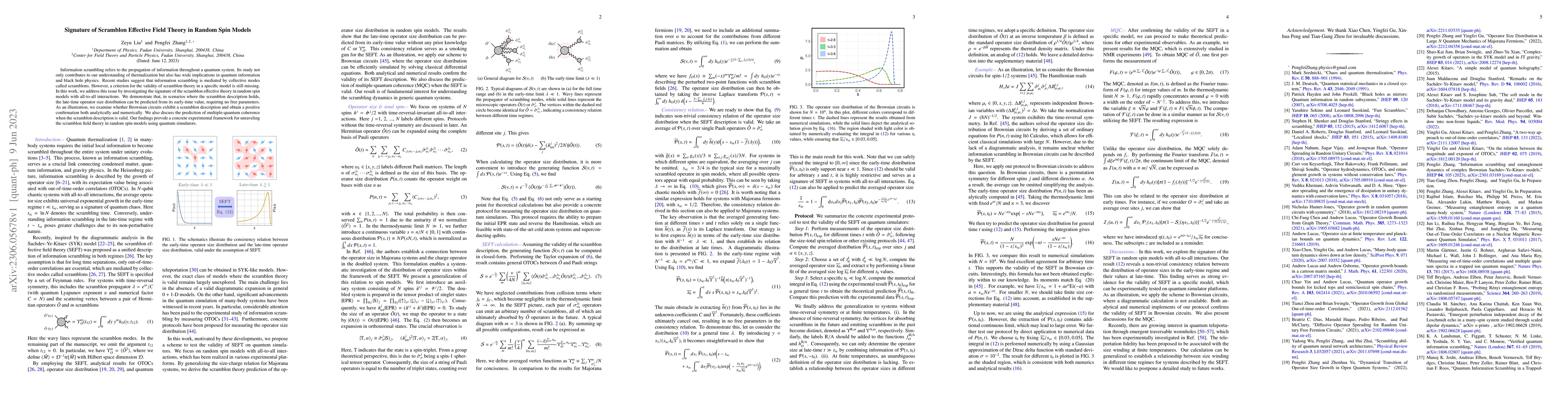 Thumbnail for Signature of Scramblon Effective Field Theory in Random Spin Models