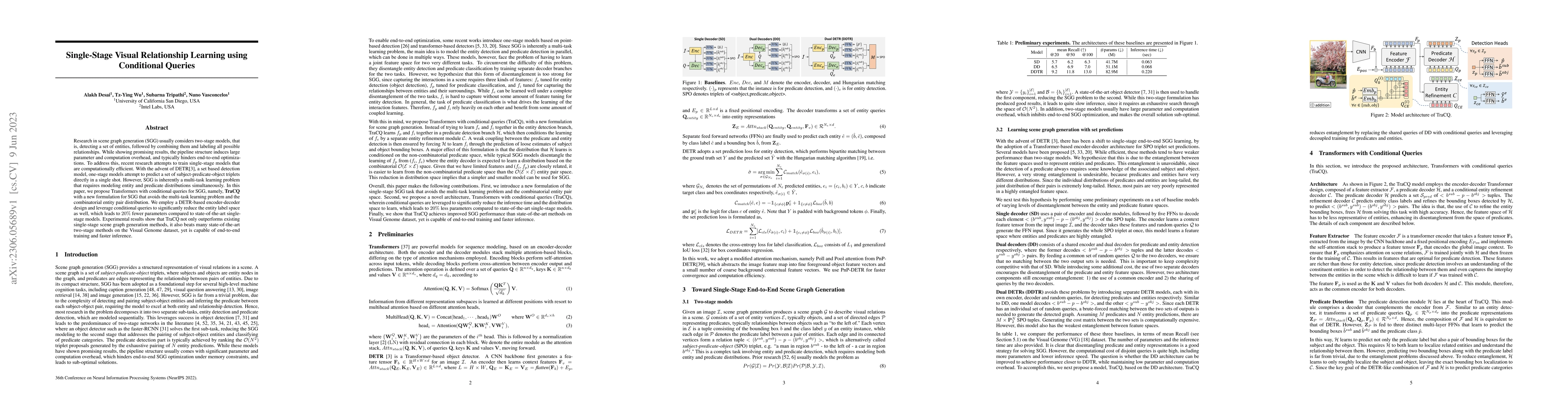 Thumbnail for Single-Stage Visual Relationship Learning using Conditional Queries