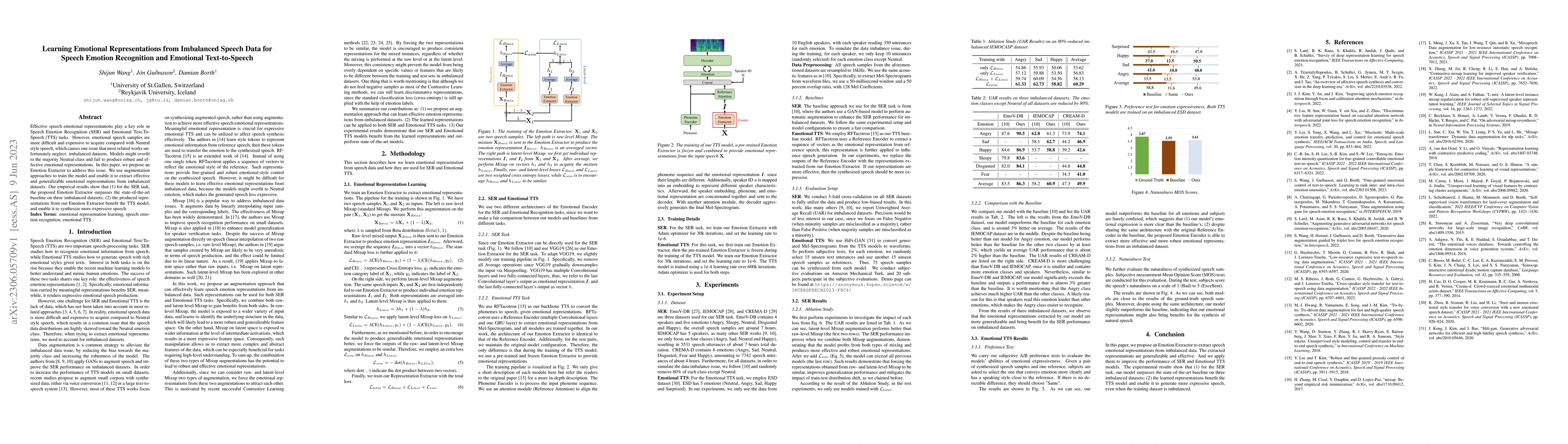 Thumbnail for Learning Emotional Representations from Imbalanced Speech Data for
  Speech Emotion Recognition and Emotional Text-to-Speech