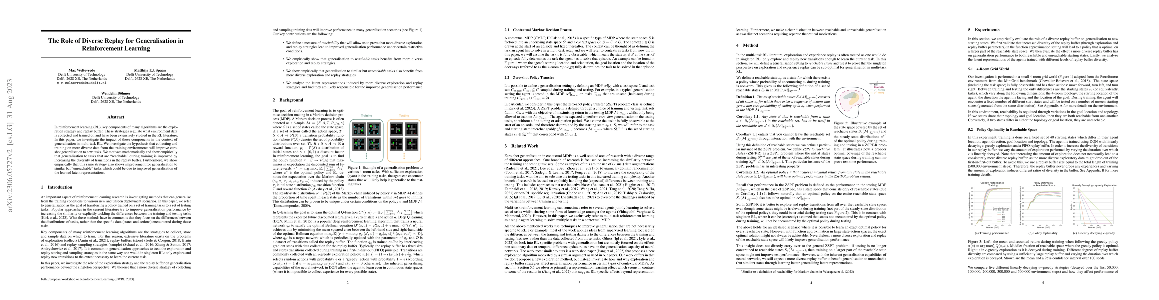 Thumbnail for The Role of Diverse Replay for Generalisation in Reinforcement Learning