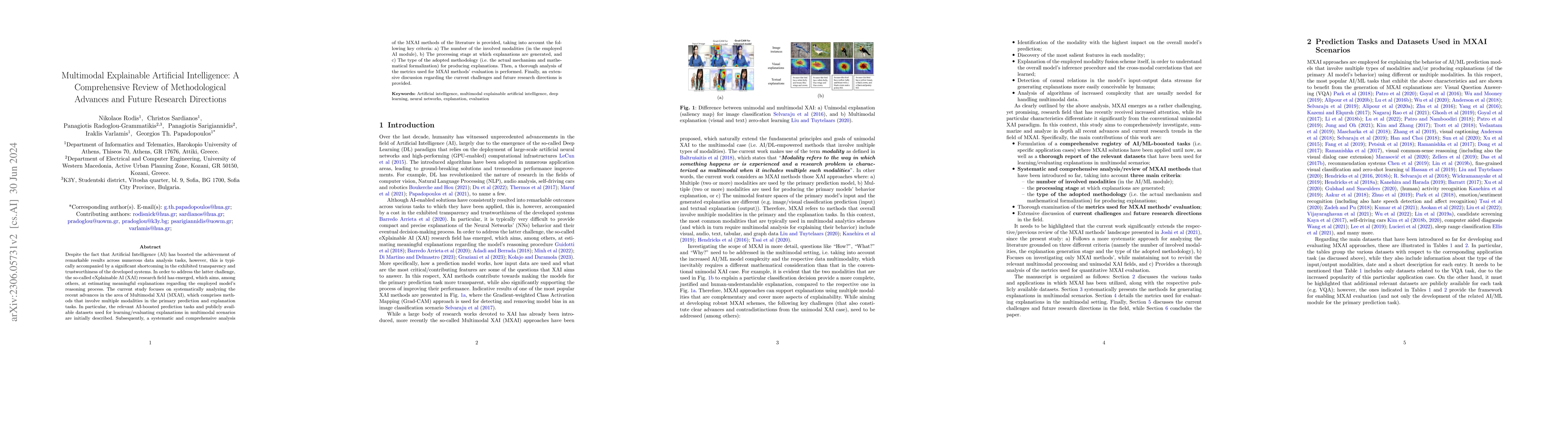 Thumbnail for Multimodal Explainable Artificial Intelligence: A Comprehensive Review
  of Methodological Advances and Future Research Directions