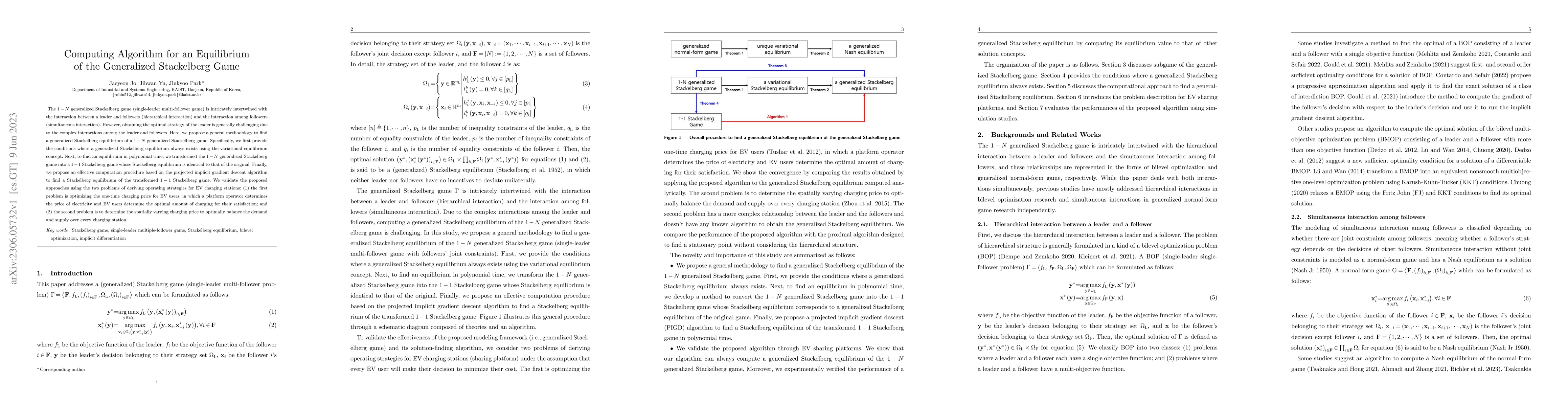 Thumbnail for Computing Algorithm for an Equilibrium of the Generalized Stackelberg
  Game