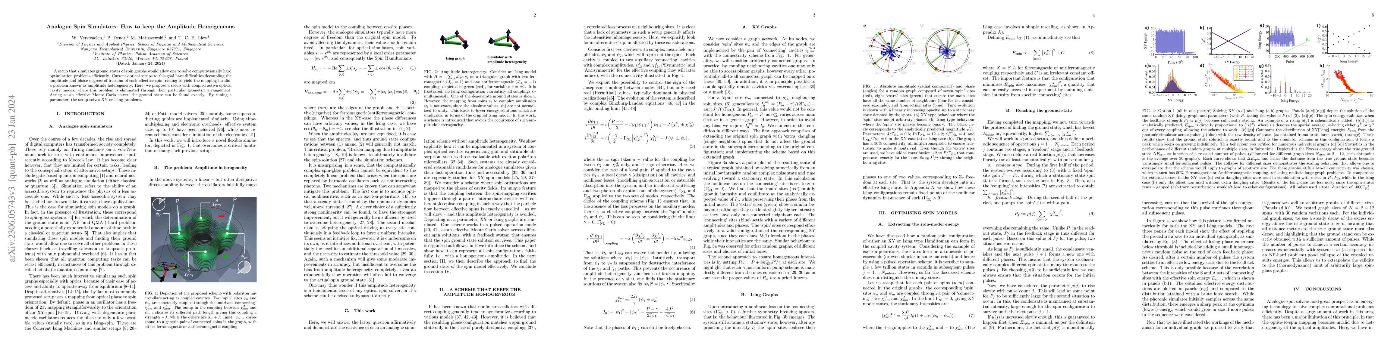 Thumbnail for Analogue Spin Simulators: How to keep the Amplitude Homogeneous