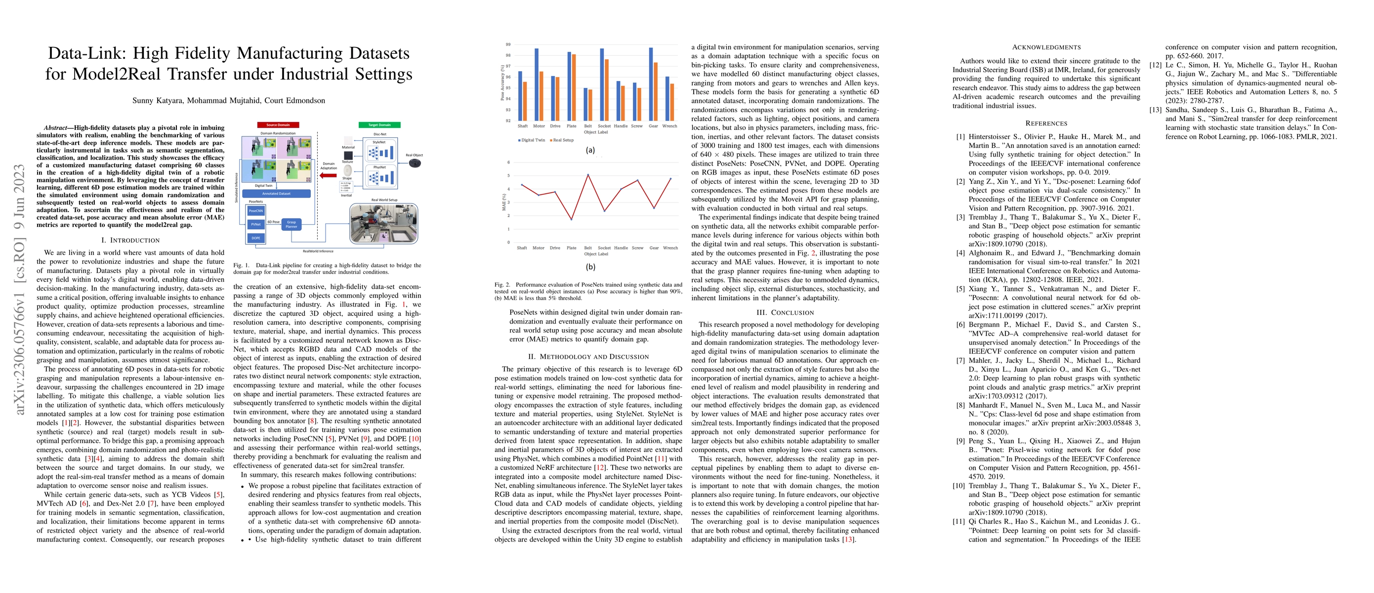 Thumbnail for Data-Link: High Fidelity Manufacturing Datasets for Model2Real Transfer
  under Industrial Settings