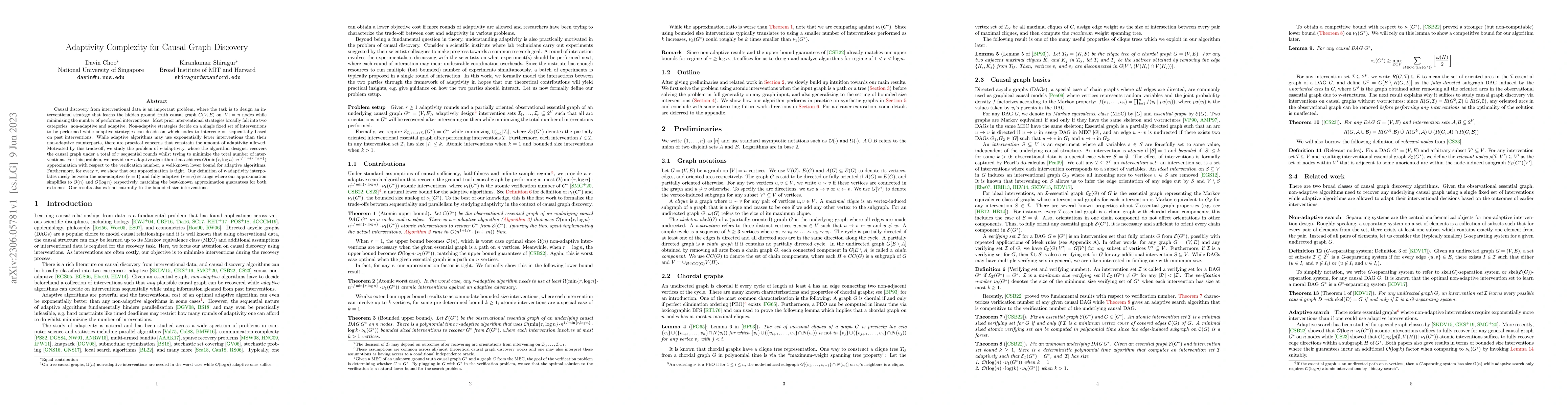 Thumbnail for Adaptivity Complexity for Causal Graph Discovery
