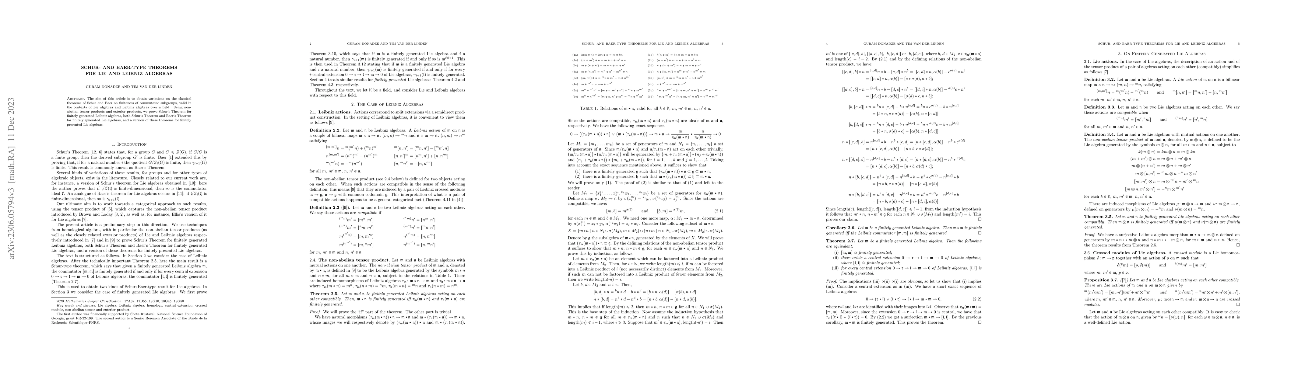 Thumbnail for Schur- and Baer-type theorems for Lie and Leibniz algebras