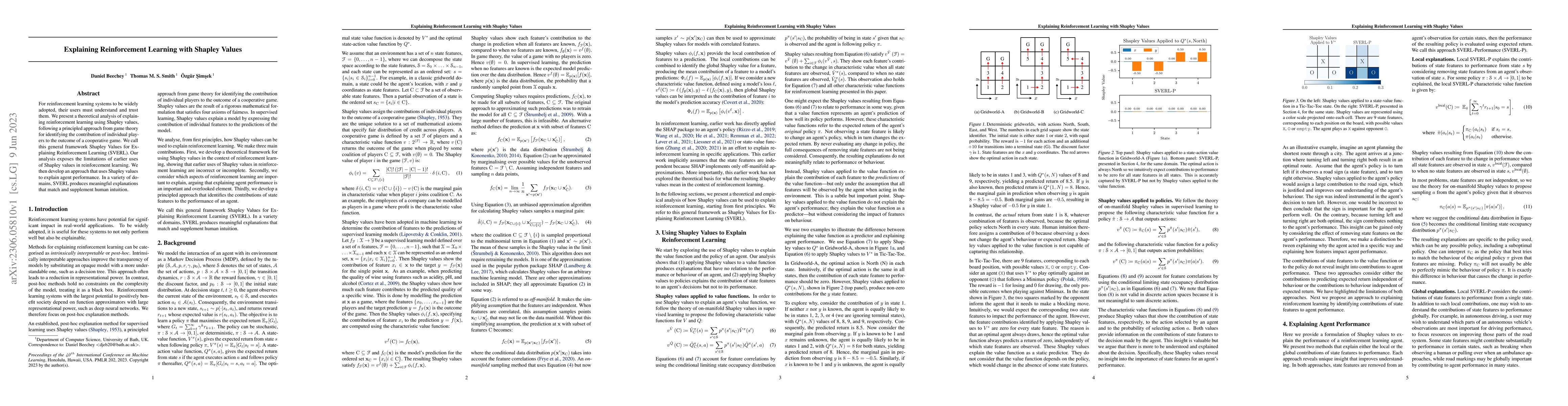 Thumbnail for Explaining Reinforcement Learning with Shapley Values
