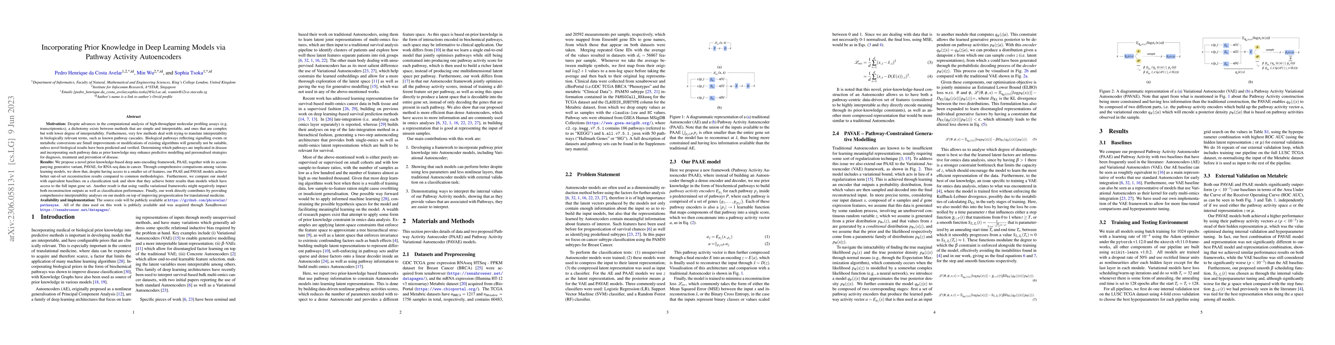 Thumbnail for Incorporating Prior Knowledge in Deep Learning Models via Pathway
  Activity Autoencoders
