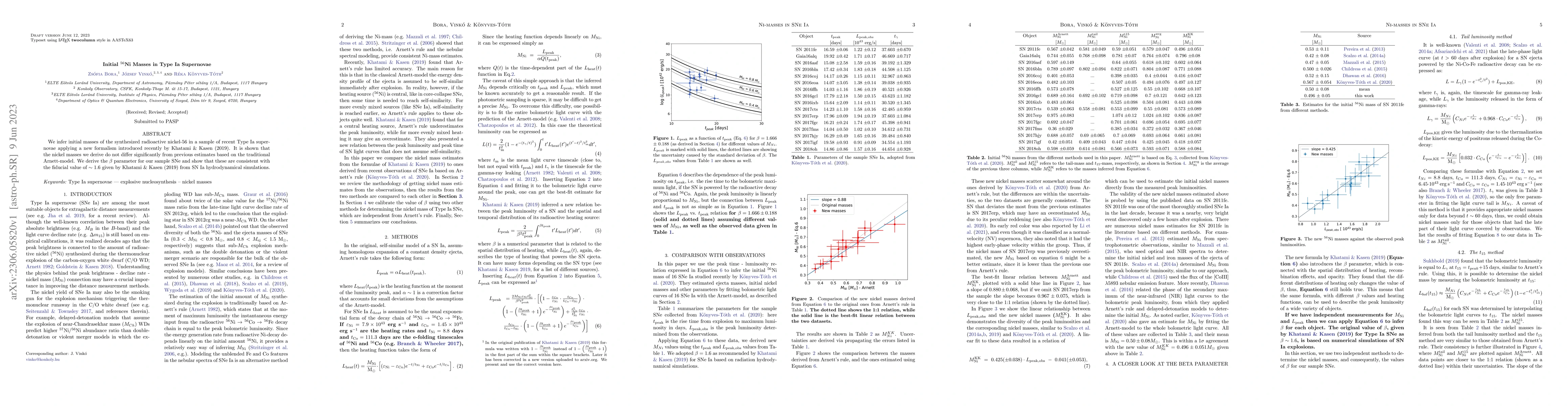 Thumbnail for Initial 56Ni Masses in Type Ia Supernovae