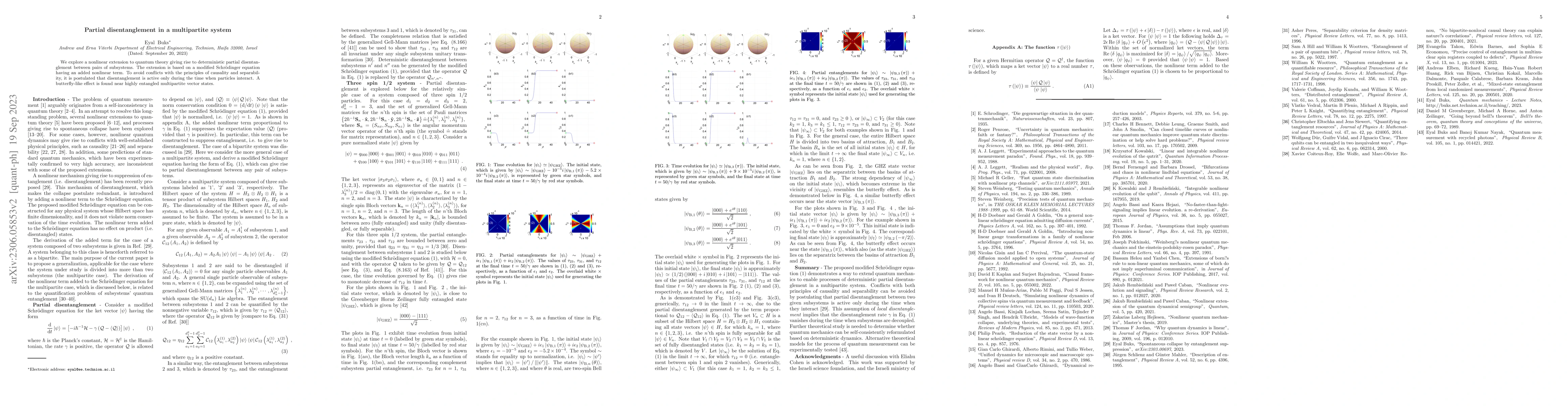 Thumbnail for Partial disentanglement in a multipartite system