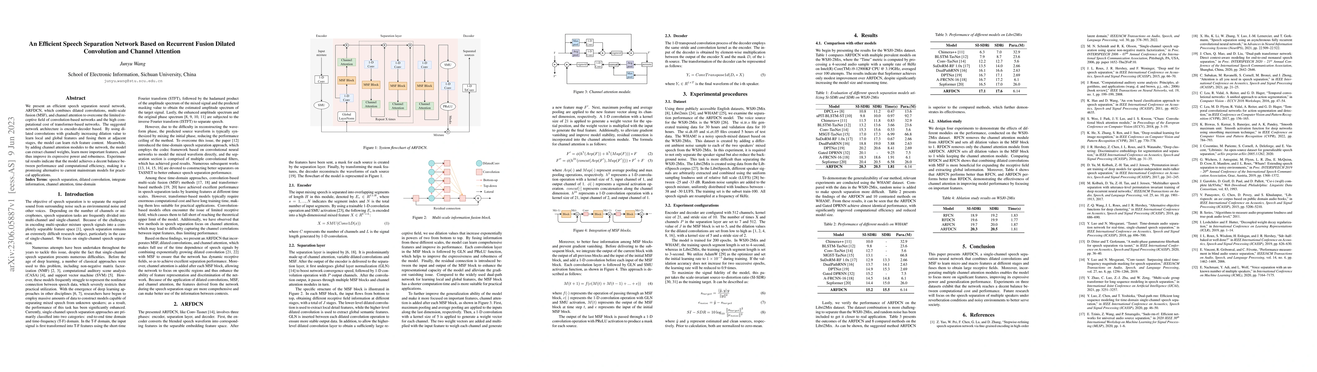Thumbnail for An Efficient Speech Separation Network Based on Recurrent Fusion Dilated
  Convolution and Channel Attention