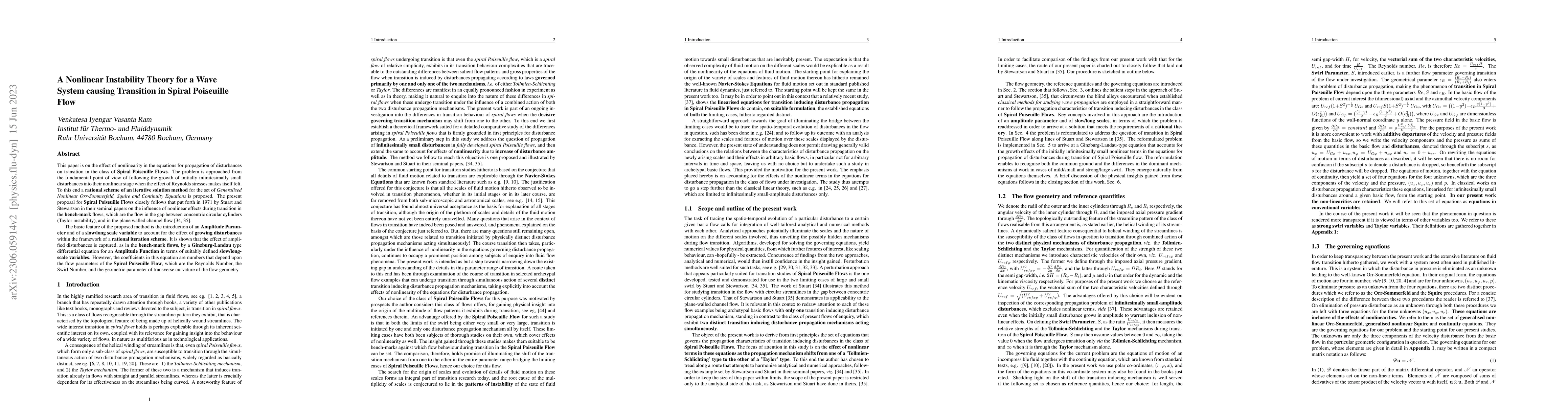 Thumbnail for A Nonlinear Instability Theory for a Wave System inducing Transition in
  Spiral Poiseuille Flows