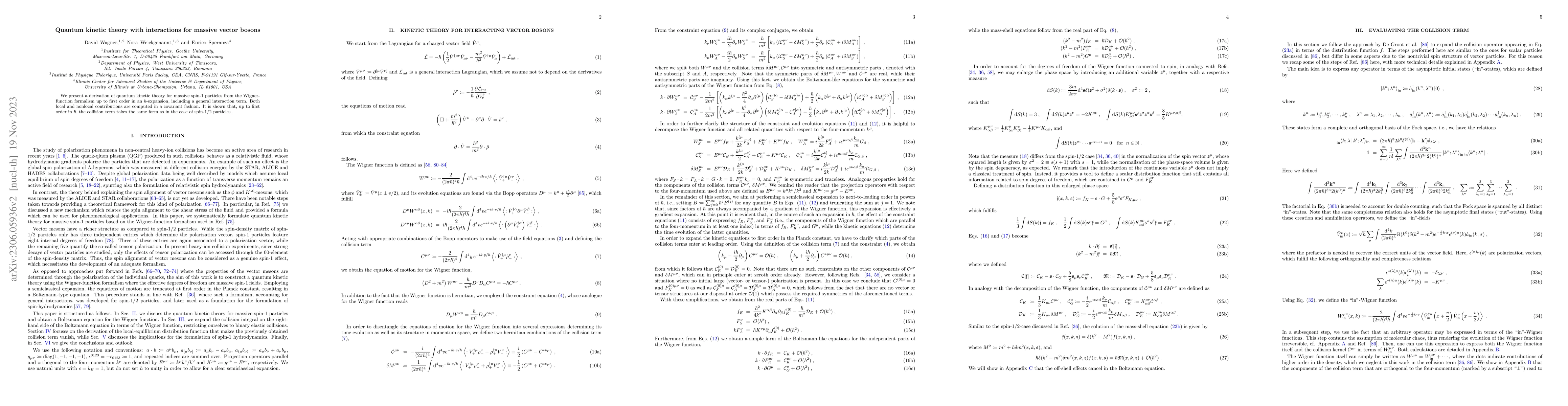 Thumbnail for Quantum kinetic theory with interactions for massive vector bosons