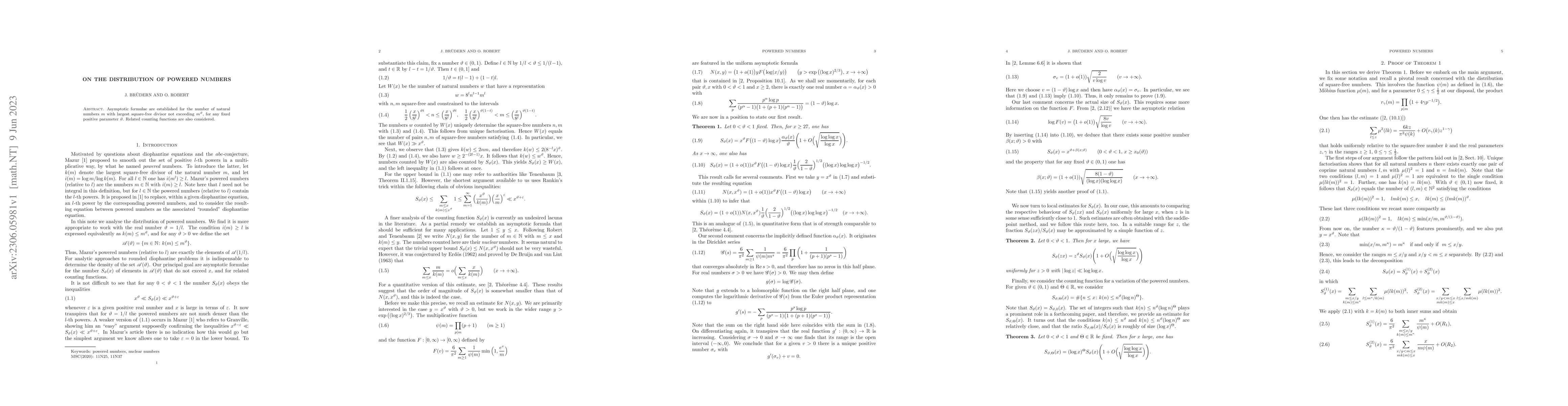 Thumbnail for On the distribution of powered numbers
