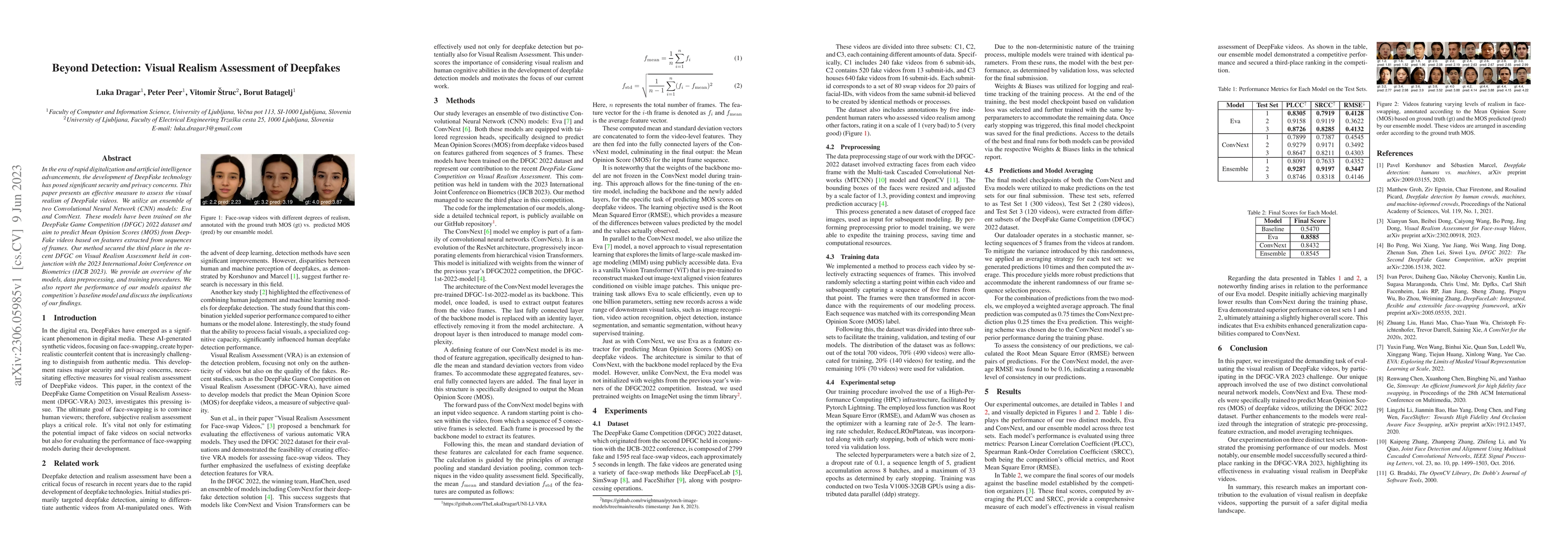 Thumbnail for Beyond Detection: Visual Realism Assessment of Deepfakes