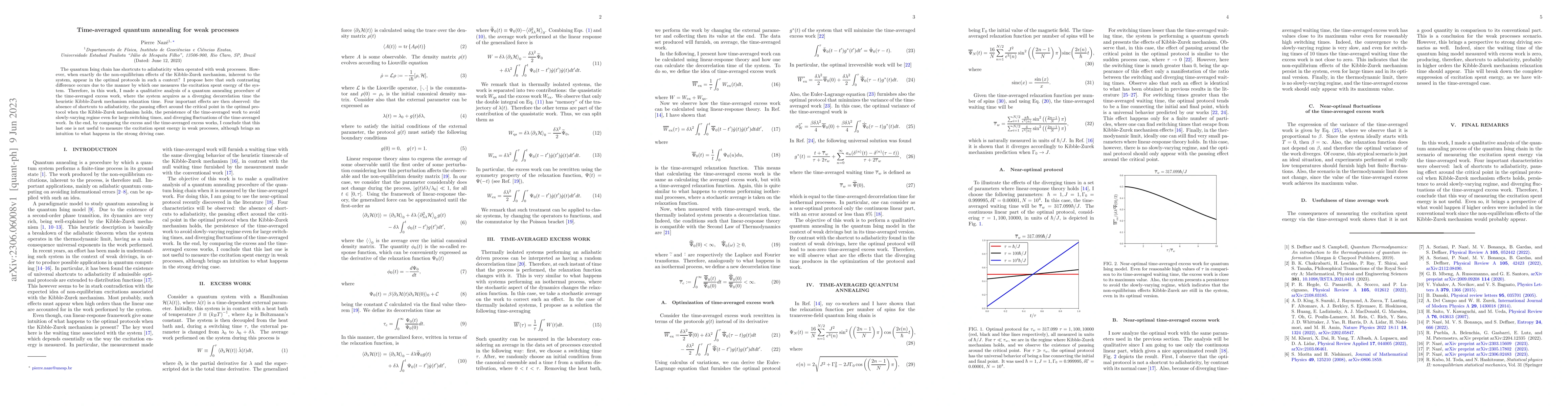 Thumbnail for Time-averaged quantum annealing for weak processes