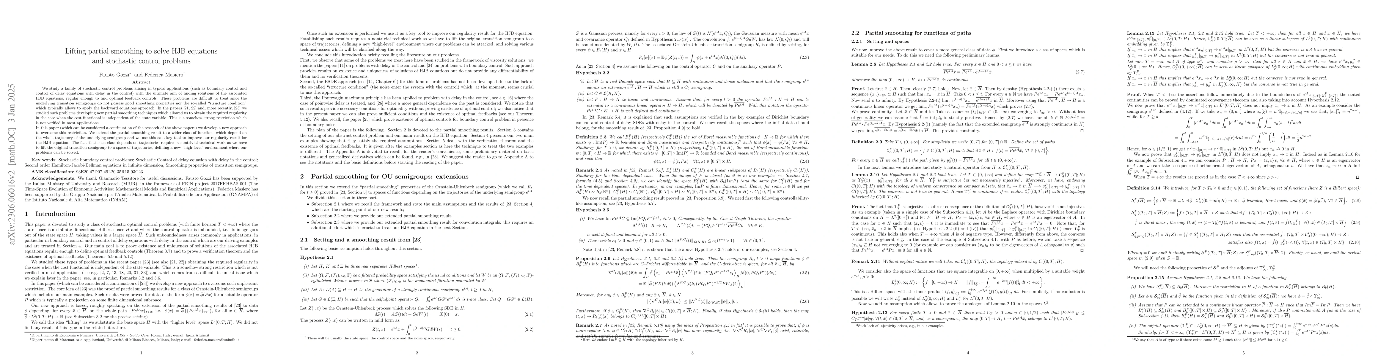 Thumbnail for Lifting partial smoothing to solve HJB equations and stochastic control
  problems