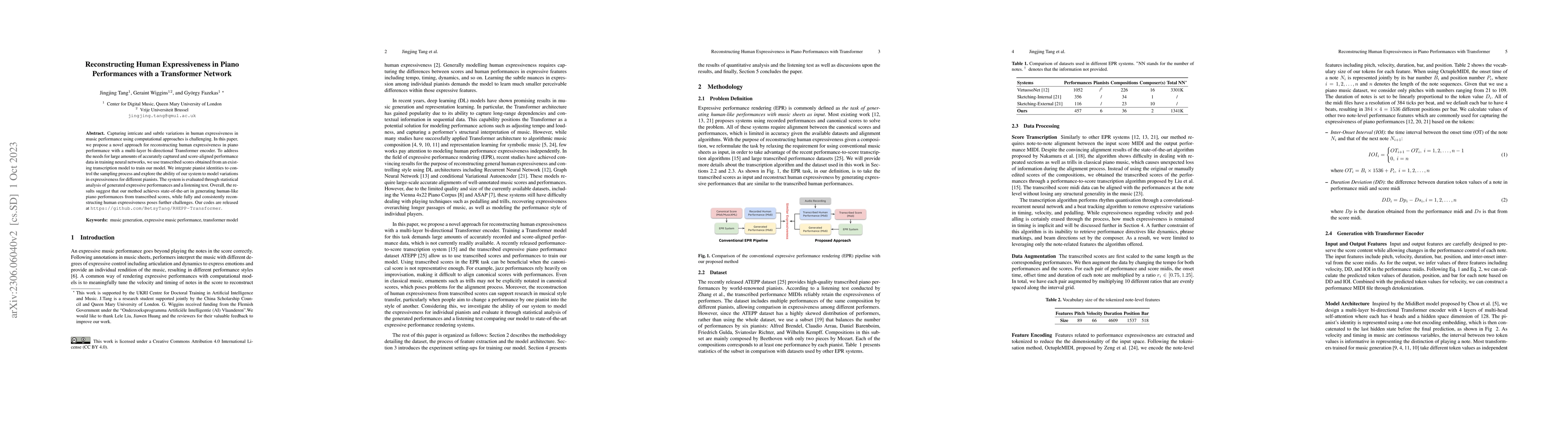 Thumbnail for Reconstructing Human Expressiveness in Piano Performances with a
  Transformer Network