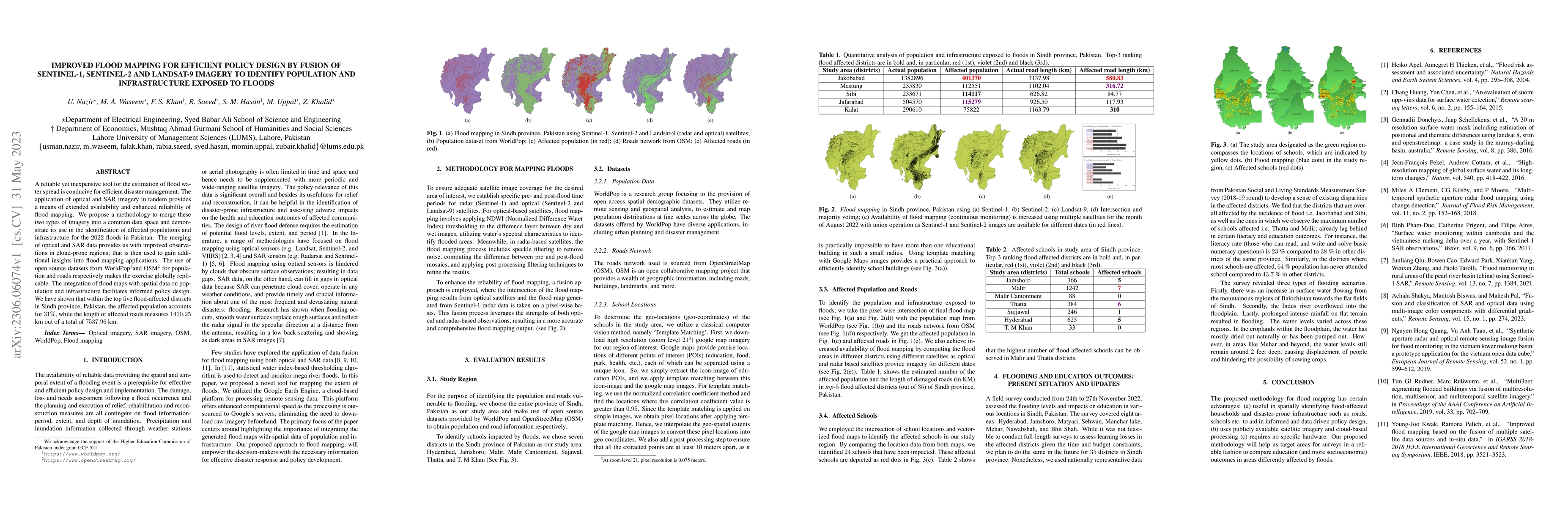 Thumbnail for Improved flood mapping for efficient policy design by fusion of
  Sentinel-1, Sentinel-2, and Landsat-9 imagery to identify population and
  infrastructure exposed to floods