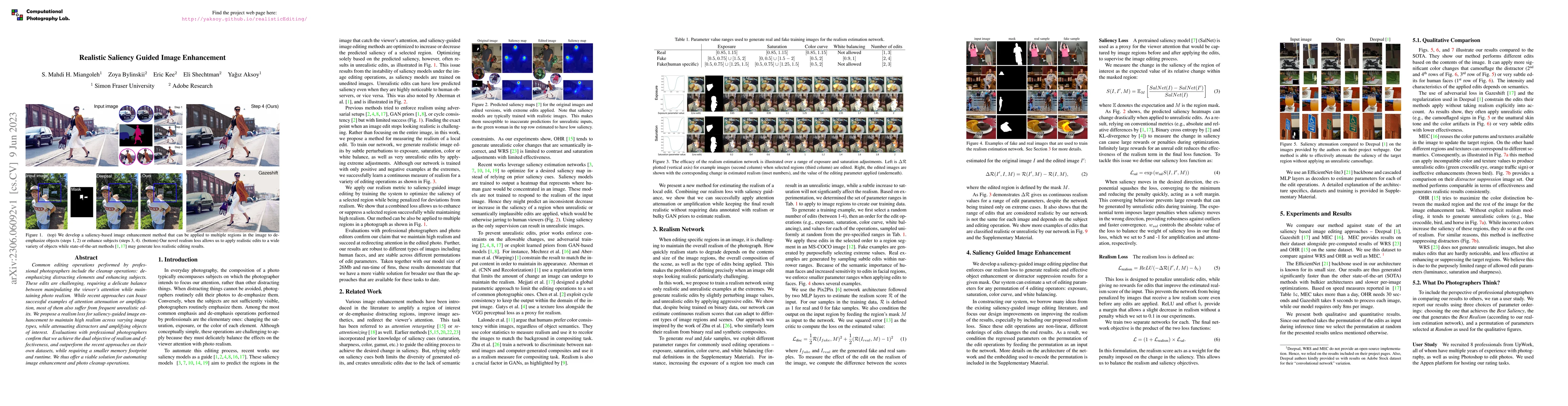 Thumbnail for Realistic Saliency Guided Image Enhancement