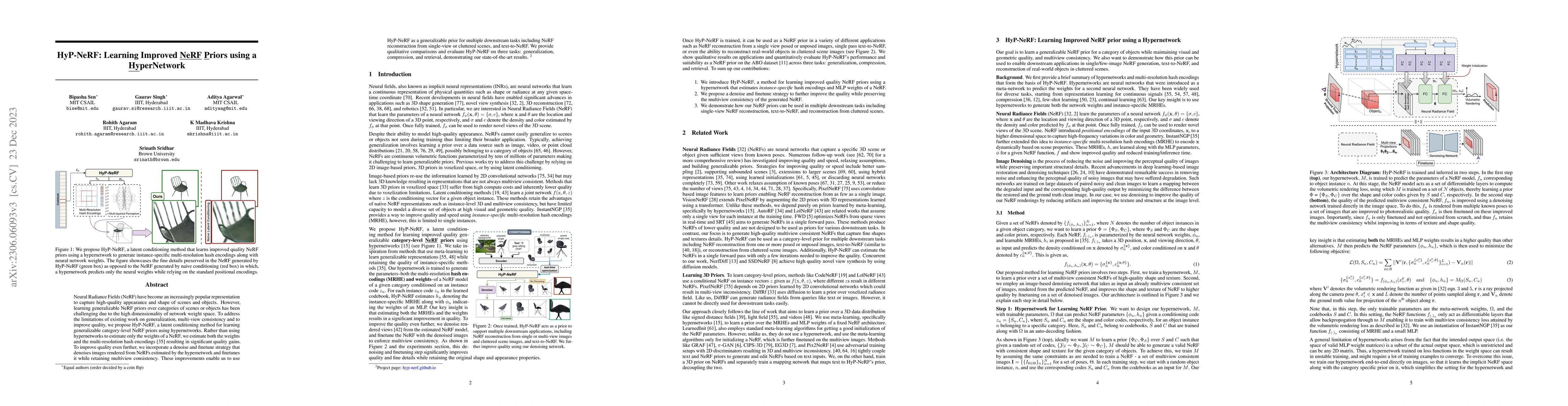 Thumbnail for HyP-NeRF: Learning Improved NeRF Priors using a HyperNetwork