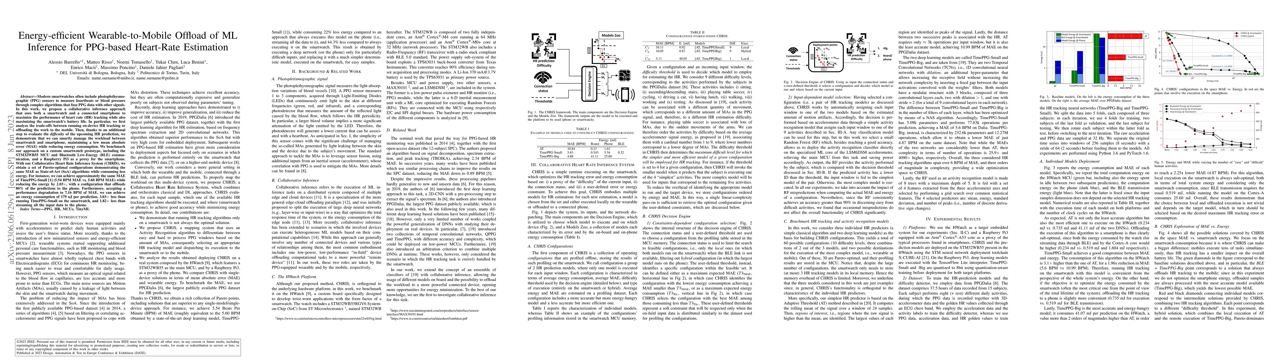 Thumbnail for Energy-efficient Wearable-to-Mobile Offload of ML Inference for
  PPG-based Heart-Rate Estimation
