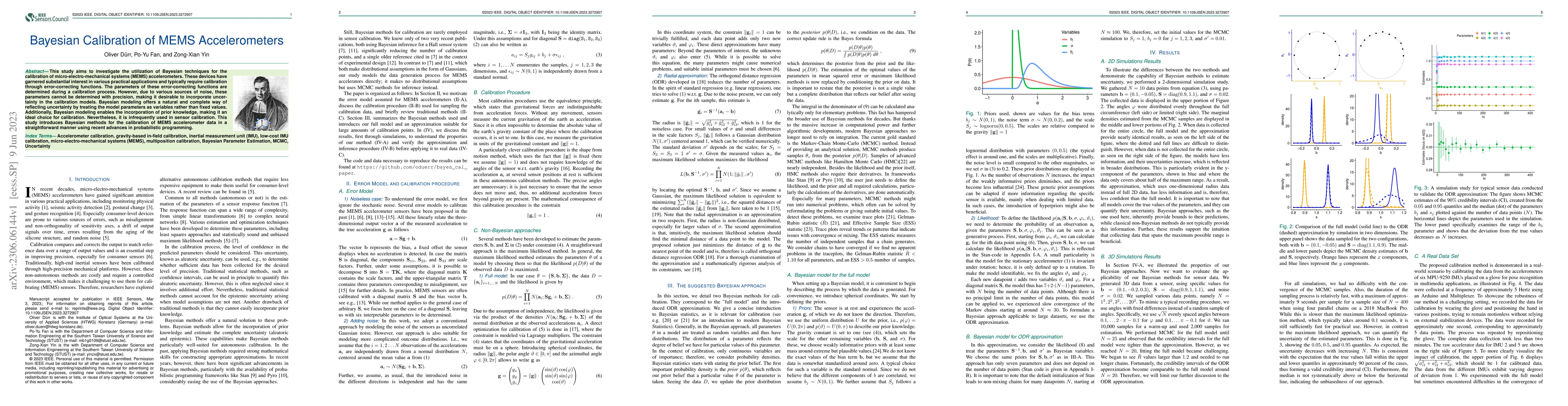 Thumbnail for Bayesian Calibration of MEMS Accelerometers