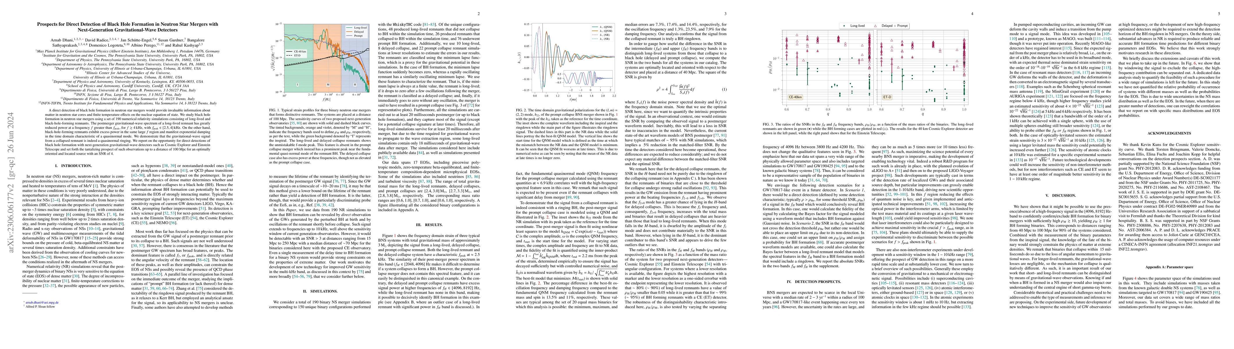 Thumbnail for Prospects for Direct Detection of Black Hole Formation in Neutron Star
  Mergers with Next-Generation Gravitational-Wave Detectors