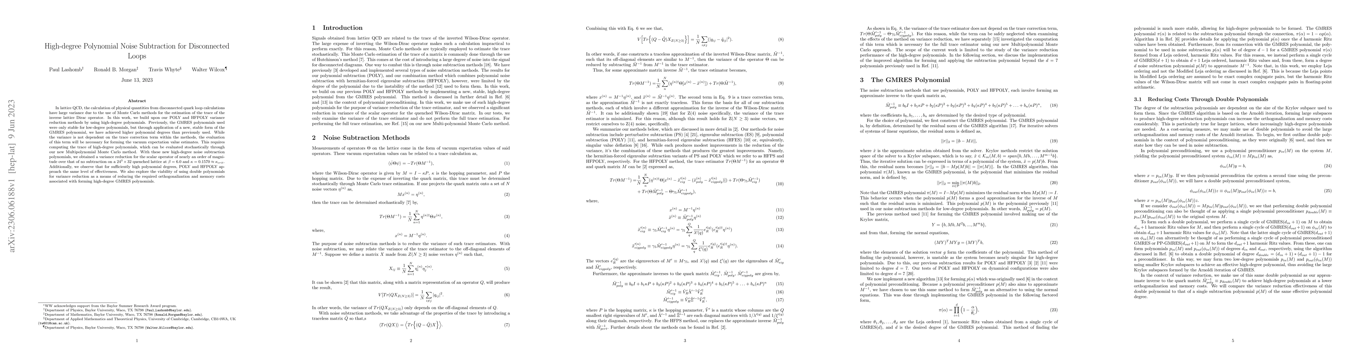 Thumbnail for High-degree Polynomial Noise Subtraction