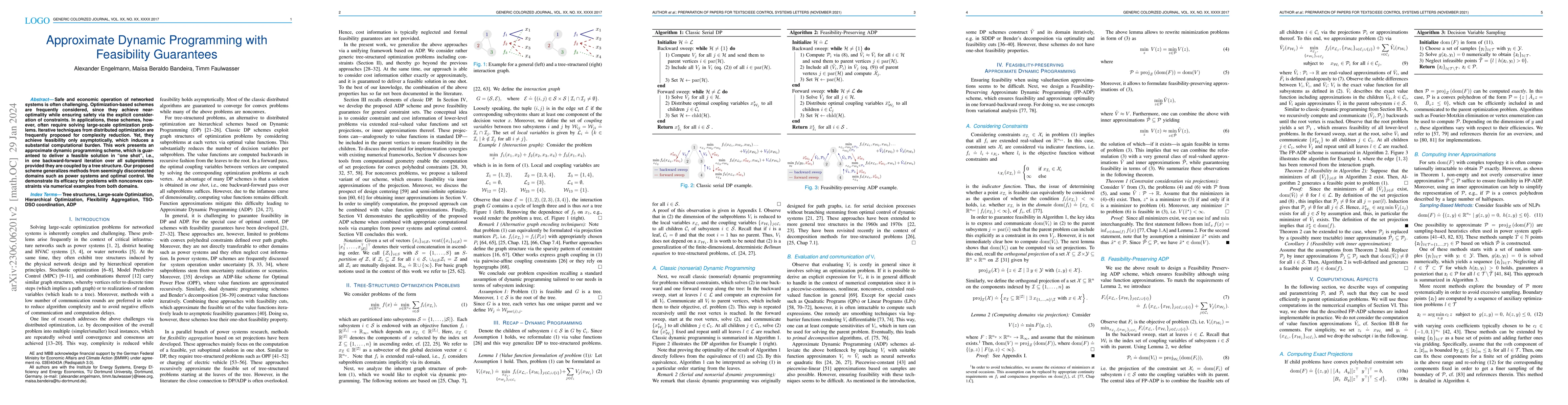 Thumbnail for Approximate Dynamic Programming with Feasibility Guarantees