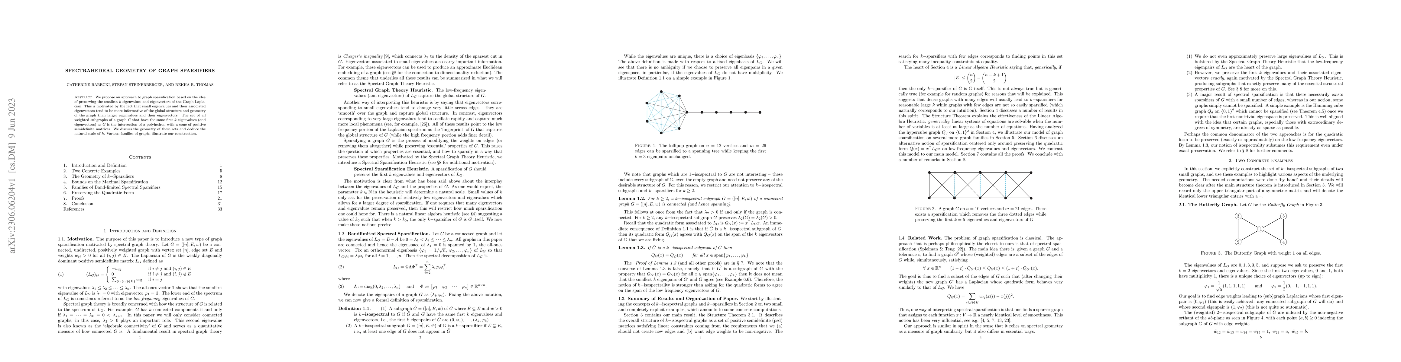 Thumbnail for Spectrahedral Geometry of Graph Sparsifiers