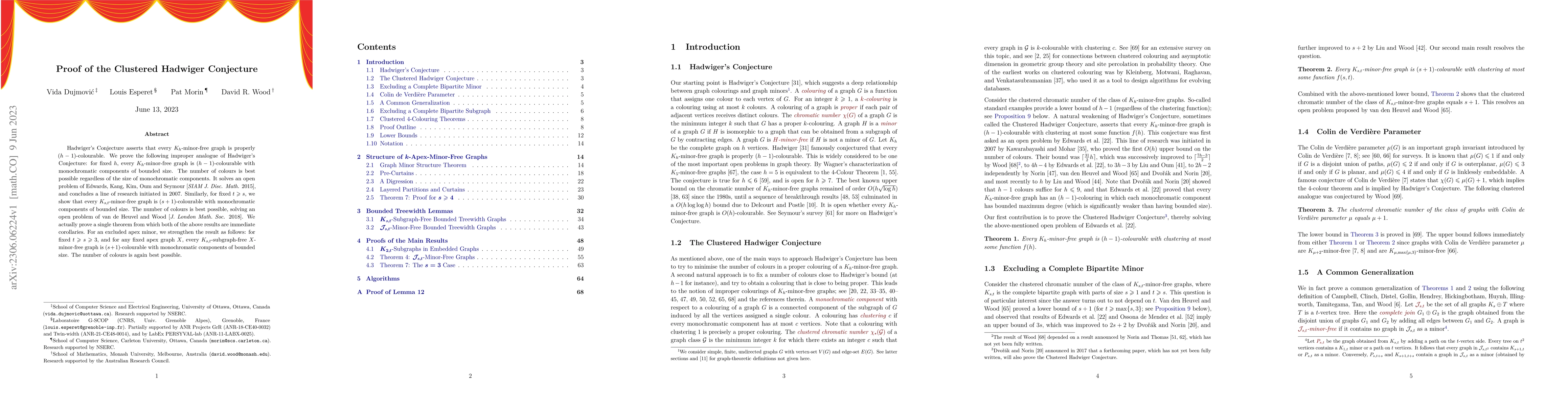 Thumbnail for Proof of the Clustered Hadwiger Conjecture