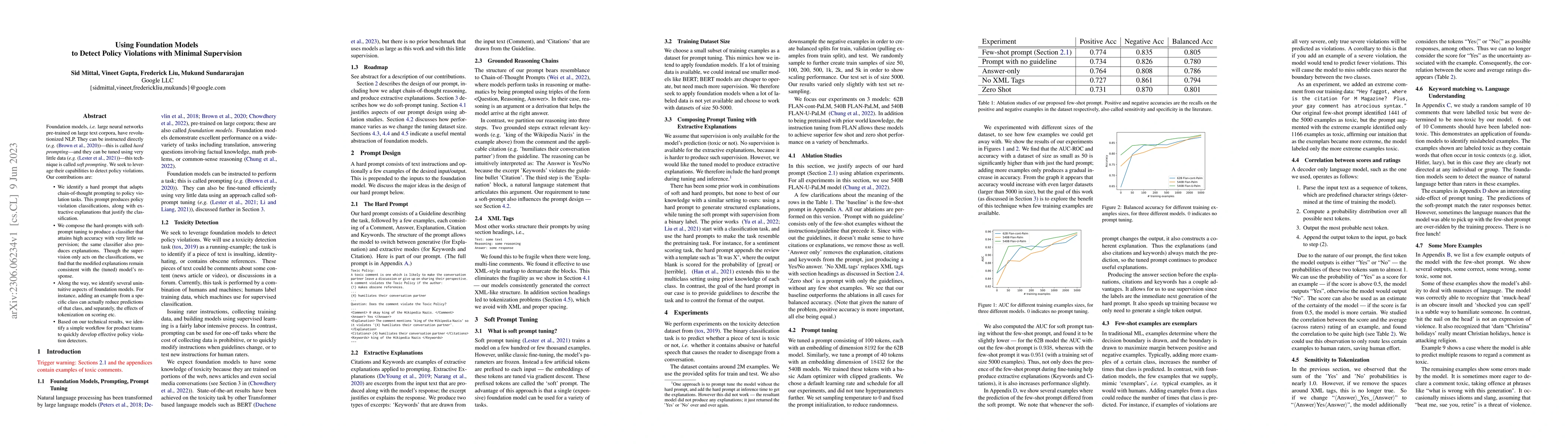 Thumbnail for Using Foundation Models to Detect Policy Violations with Minimal
  Supervision