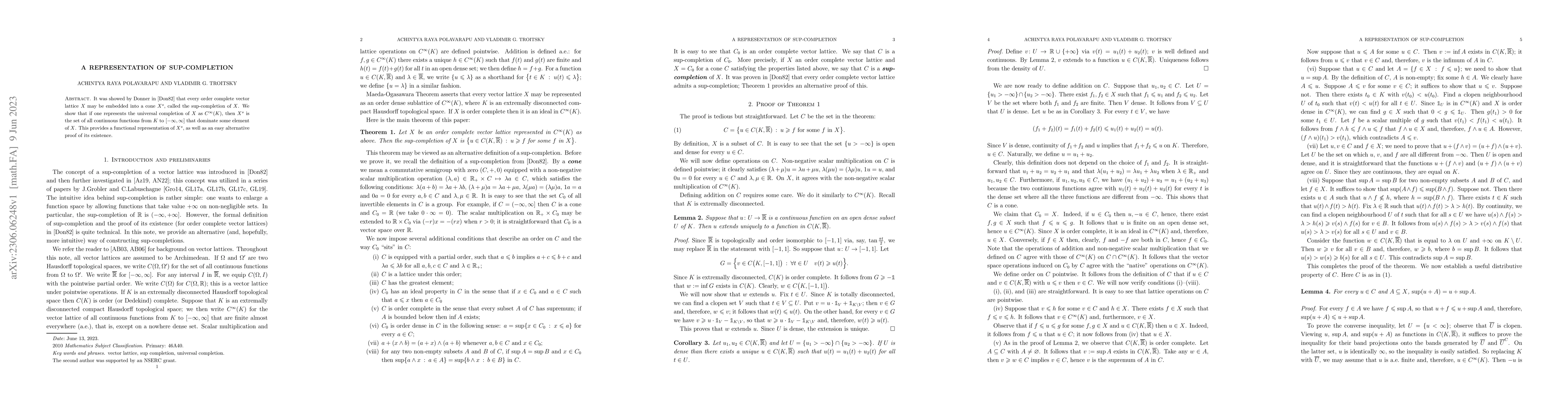 Thumbnail for A representation of sup-completion