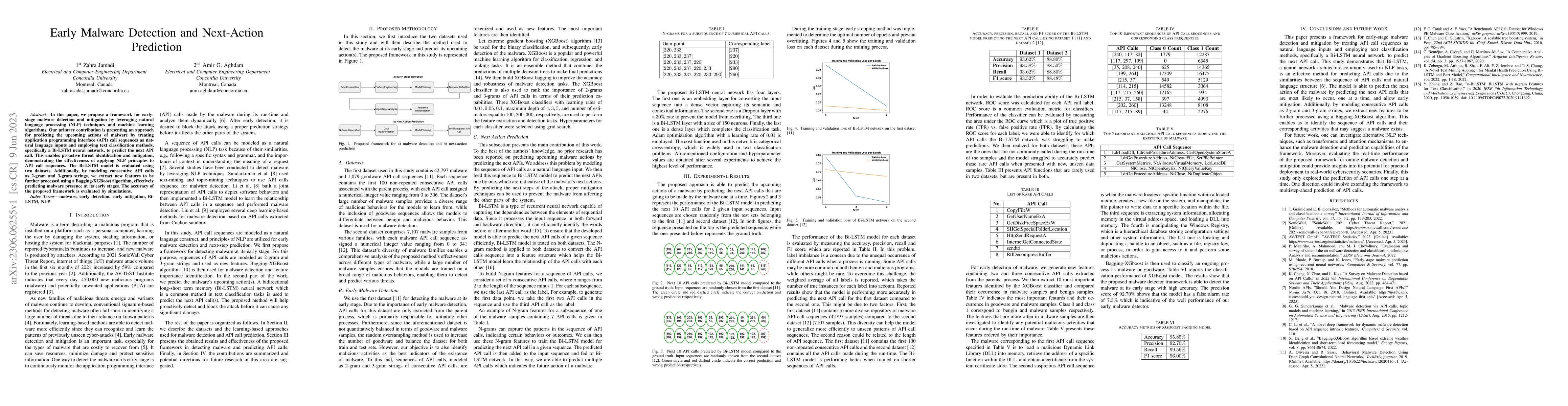 Thumbnail for Early Malware Detection and Next-Action Prediction